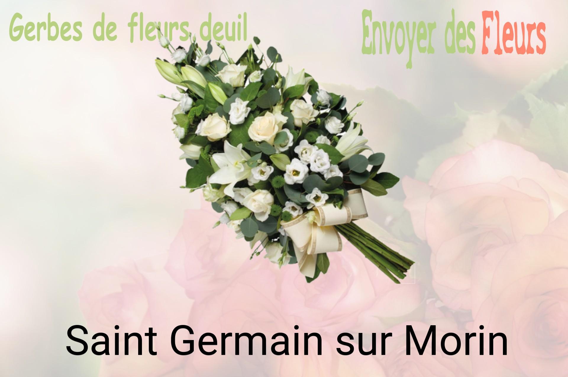 Gerbe de fleurs de deuil livrée à Saint-Germain-sur-Morin